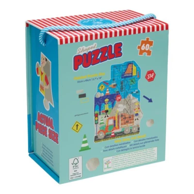 FLOSS & ROCK Puzzle 60 elementów Na Budowie | Pan Piksel
