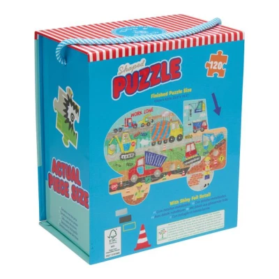 FLOSS & ROCK Puzzle 120 elementów Na Budowie | Pan Piksel