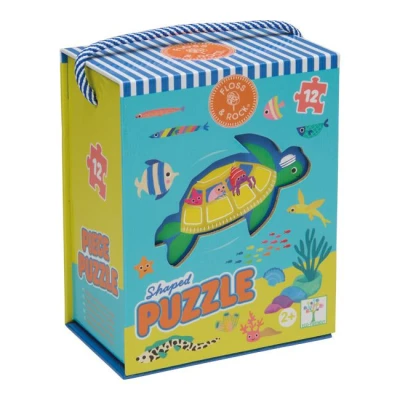 FLOSS & ROCK Puzzle 12 elementów Ocean | Pan Piksel