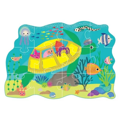 FLOSS & ROCK Puzzle 12 elementów Ocean | Pan Piksel