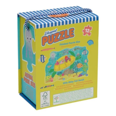 FLOSS & ROCK Puzzle 12 elementów Ocean | Pan Piksel