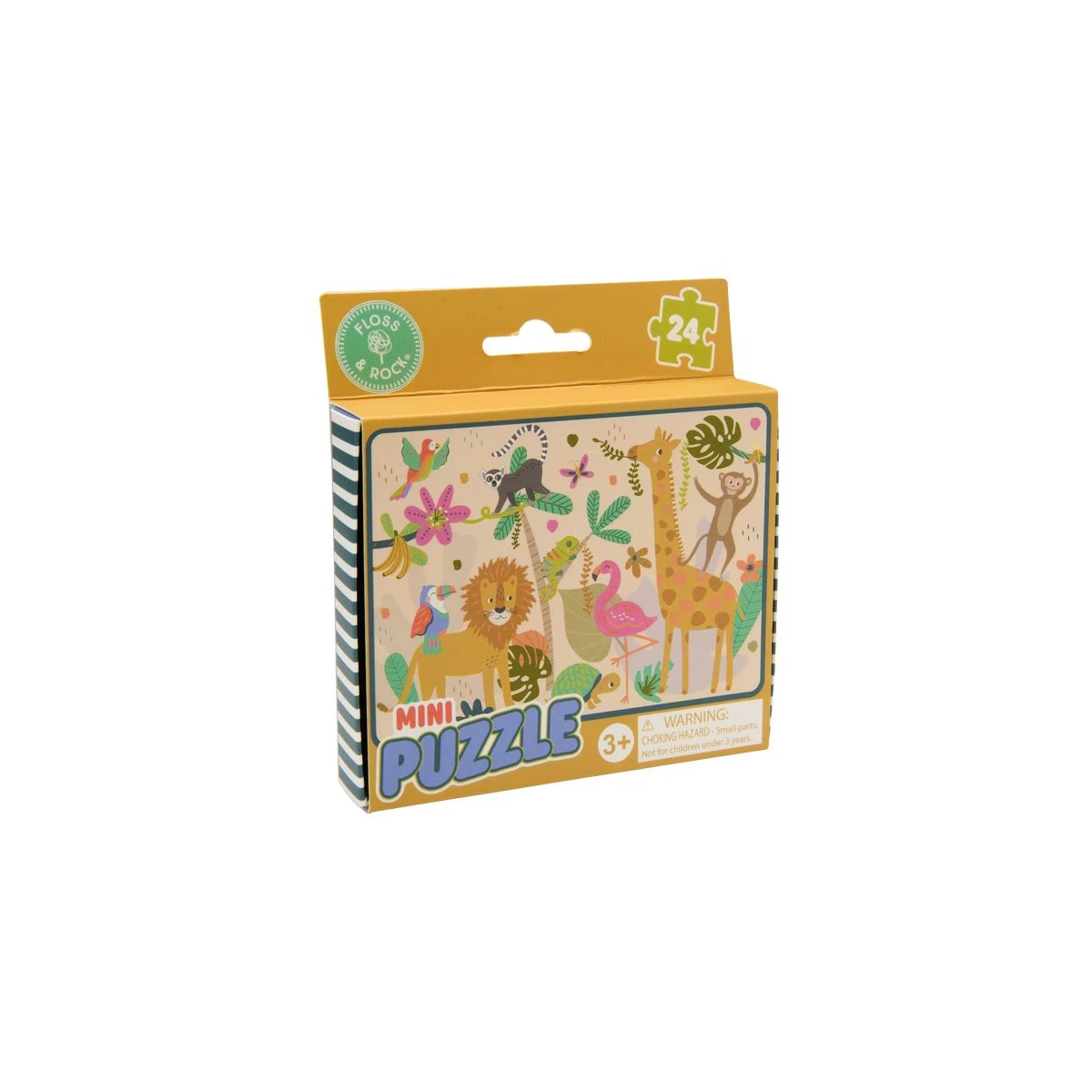 FLOSS & ROCK Mini Puzzle 24 elementy Dżungla | Pan Piksel
