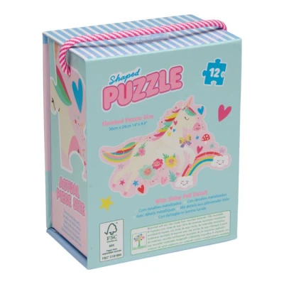 FLOSS & ROCK Puzzle 12 elementów Tęczowe Wróżki | Pan Piksel