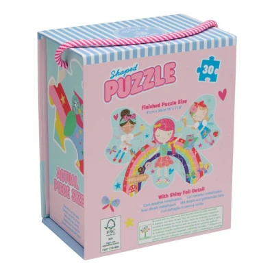FLOSS & ROCK Puzzle 30 elementów Tęczowe Wróżki | Pan Piksel