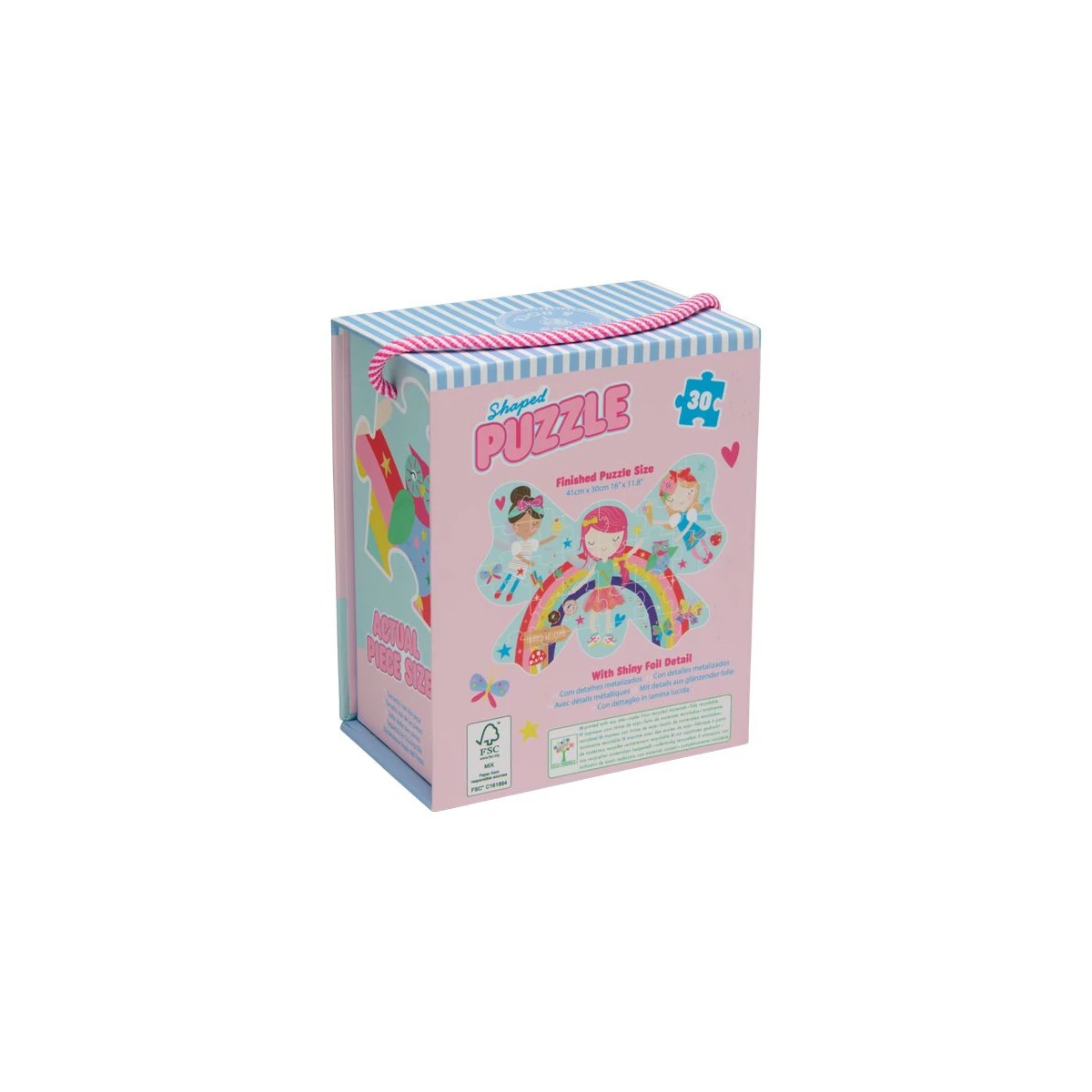 FLOSS & ROCK Puzzle 30 elementów Tęczowe Wróżki | Pan Piksel