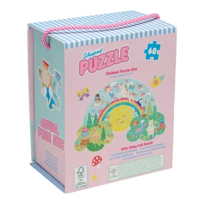 FLOSS & ROCK Puzzle 60 elementów Tęczowe Wróżki | Pan Piksel