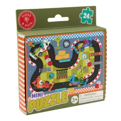 FLOSS & ROCK Mini Puzzle 24 elementy Auta | Pan Piksel
