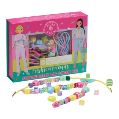 FLOSS & ROCK Zestaw do tworzenia personalizowanych breloczków i zawieszek – Fashion Friends | Pan Piksel
