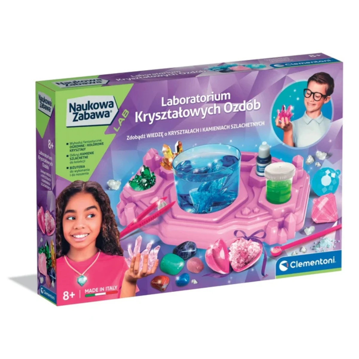 Clementoni 50398 Naukowa Zabawa Lab Laboratorium Kryształów Ozdobnych | Pan Piksel
