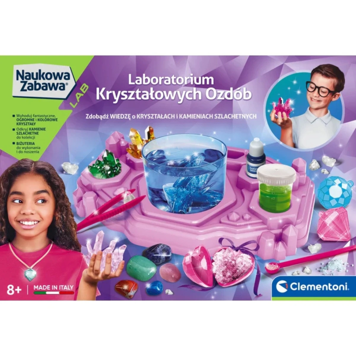 Clementoni 50398 Naukowa Zabawa Lab Laboratorium Kryształów Ozdobnych | Pan Piksel