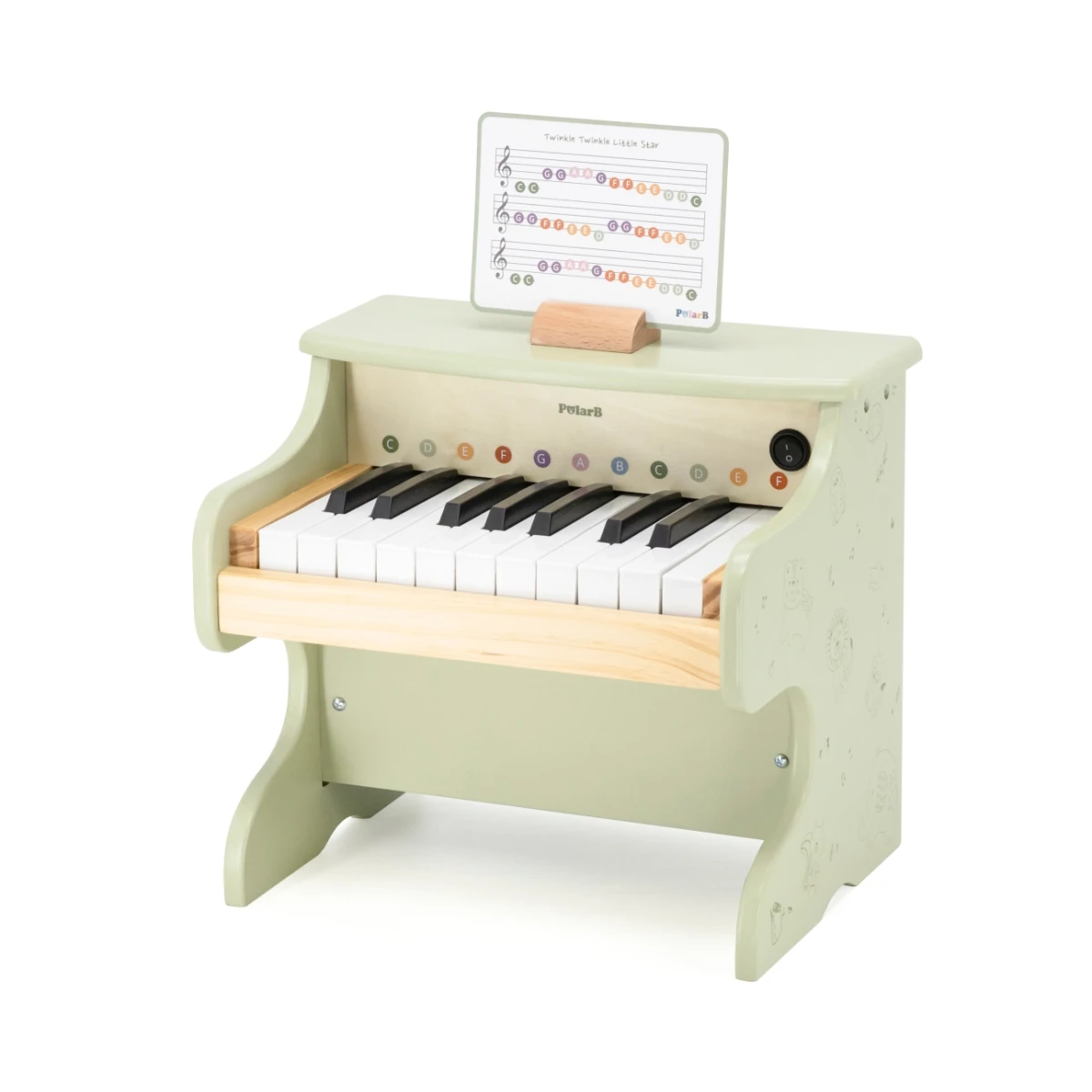 Viga 44274 PolarB Drewniane pianino dla dzieci | Pan Piksel