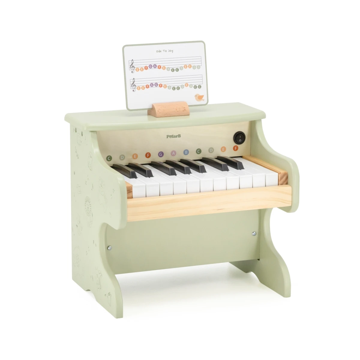 Viga 44274 PolarB Drewniane pianino dla dzieci | Pan Piksel