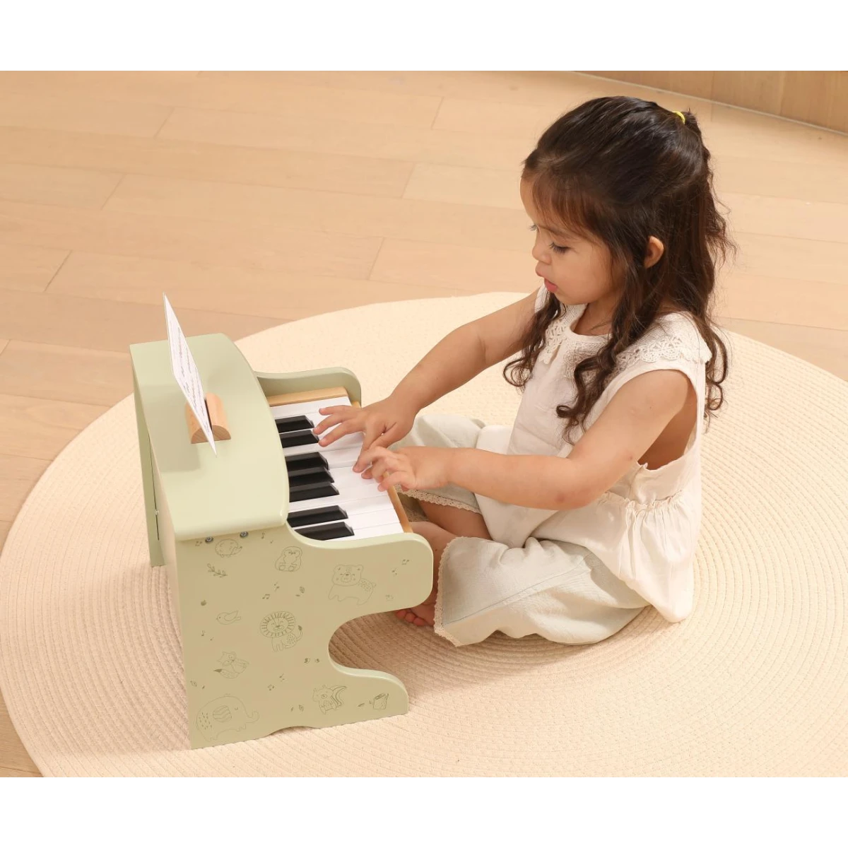Viga 44274 PolarB Drewniane pianino dla dzieci | Pan Piksel