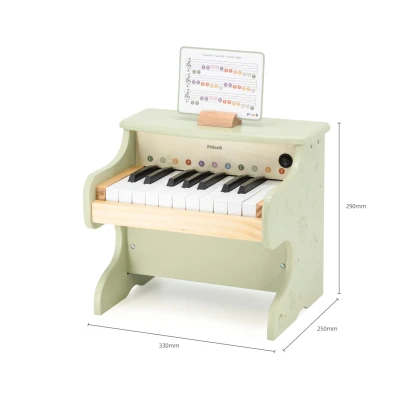 Viga 44274 PolarB Drewniane pianino dla dzieci | Pan Piksel