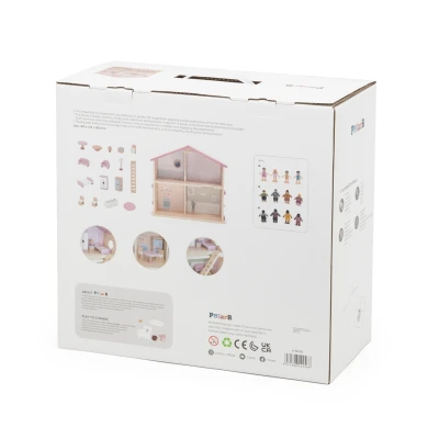 Drewniany domek dla lalek 44256 Viga | Pan Piksel