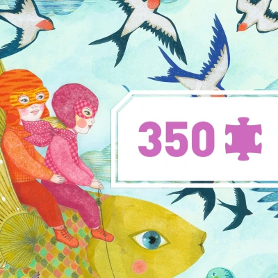 DJECO Puzzle tekturowe PO DESZCZU 350 elem. | Pan Piksel