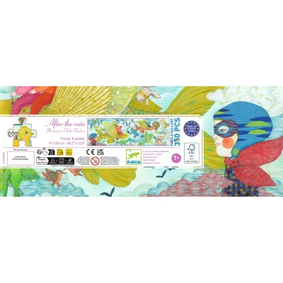 DJECO Puzzle tekturowe PO DESZCZU 350 elem. | Pan Piksel