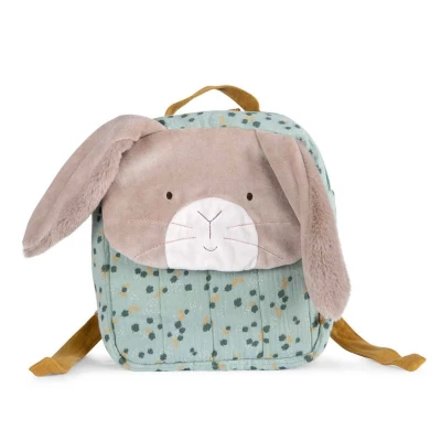 MOULIN ROTY Plecak królik szałwia H 29 cm | Pan Piksel