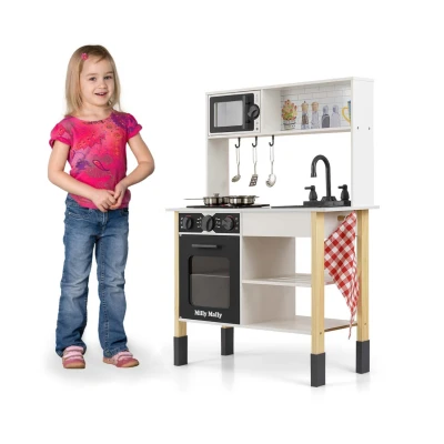 Milly Mally Drewniana kuchnia Astrid Black | Pan Piksel