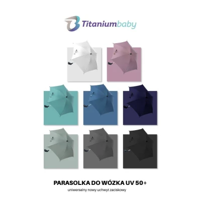 TITANIUM BABY BV PARASOL uniwersalny TB UV 50+ Mid Grey | Pan Piksel