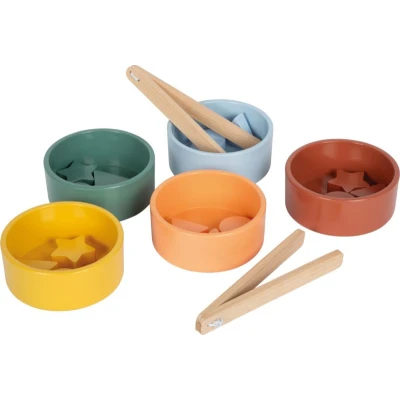 SMALL FOOT Gra edukacyjna Montessori ze szczypcami i kształtami do liczenia | Pan Piksel