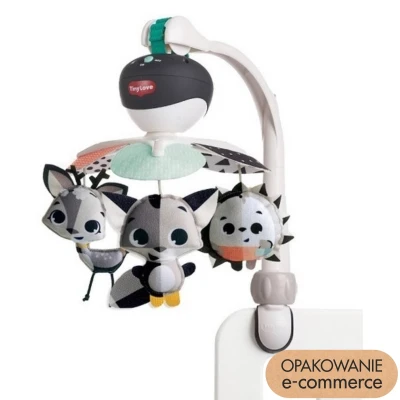 TINY LOVE Karuzela podróżna Magiczna Kraina czarno-biała | Opakowanie e-commerce | Pan Piksel