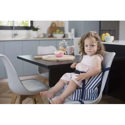 BABY TO LOVE Podstawka podwyższająca Easy UP paski niebieska | Pan Piksel