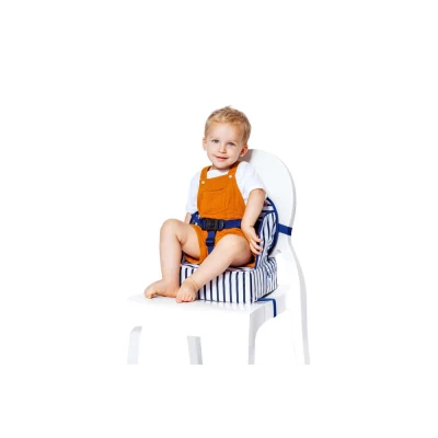 BABY TO LOVE Podstawka podwyższająca Easy UP paski niebieska | Pan Piksel