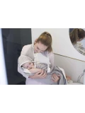 BABY TO LOVE Bambusowy ręcznik dla dziecka białe gwiazdki | Pan Piksel