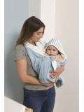 BABY TO LOVE Bambusowy ręcznik dla dziecka niebieskie paski | Pan Piksel