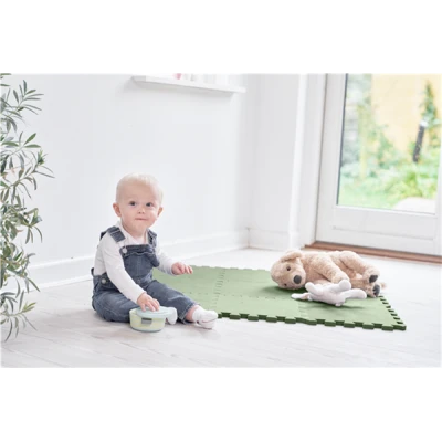 Baby Dan – mata piankowa do zabawy soft green | Pan Piksel