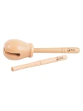 CLASSIC WORLD EDU Drewniany Instrument Muzyczny Woodblock Rytmiczny 2 el. | Pan Piksel