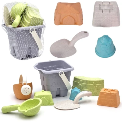 WOOPIE GREEN Zestaw do Piasku w Wiaderku Wieża 8 el. BIODEGRADOWALNY ORGANICZNY MATERIAŁ | Pan Piksel