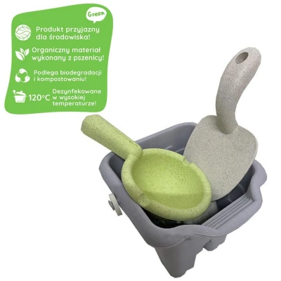WOOPIE GREEN Zestaw do Piasku w Wiaderku Wieża 8 el. BIODEGRADOWALNY ORGANICZNY MATERIAŁ | Pan Piksel