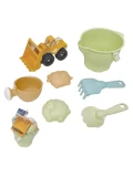 WOOPIE GREEN Zestaw do Piasku + Koparka w Wiaderku 7 el. BIODEGRADOWALNY ORGANICZNY MATERIAŁ | Pan Piksel