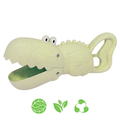 WOOPIE GREEN Krokodyl Łopatka Zbierak do Piasku i Wody Zielona BIODEGRADOWALNY ORGANICZNY MATERIAŁ | Pan Piksel