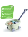 WOOPIE GREEN Zestaw do Piasku z Wózkiem 13 el. BIODEGRADOWALNY ORGANICZNY MATERIAŁ | Pan Piksel