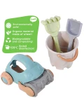 WOOPIE GREEN Zestaw do Piasku z Wiaderkiem i Samochodzikiem 10 el. BIODEGRADOWALNY ORGANICZNY MATERIAŁ | Pan Piksel