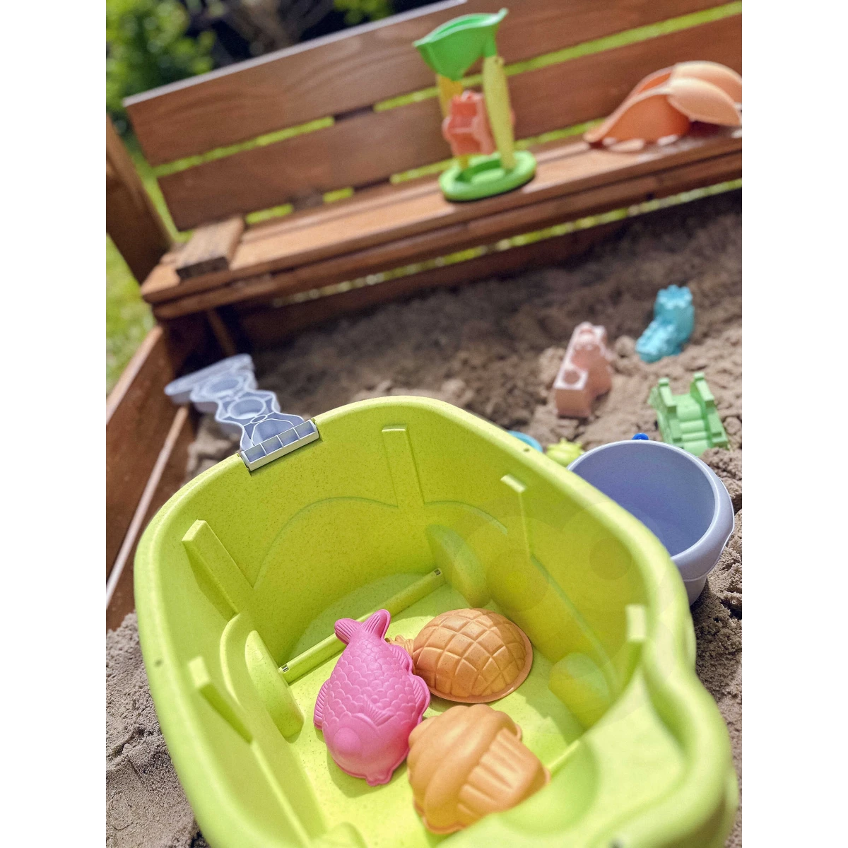 WOOPIE GREEN Zestaw do Piasku z Wózkiem 13 el. BIODEGRADOWALNY ORGANICZNY MATERIAŁ | Pan Piksel