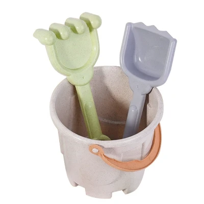 WOOPIE GREEN Zestaw do Piasku z Wiaderkiem i Samochodzikiem 10 el. BIODEGRADOWALNY ORGANICZNY MATERIAŁ | Pan Piksel