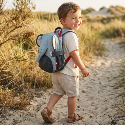 SIGIKID Plecak dziecięcy Słoń – plecaczek do przedszkola 29 cm | Pan Piksel