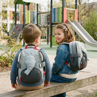 SIGIKID Plecak dziecięcy Słoń – plecaczek do przedszkola 29 cm | Pan Piksel