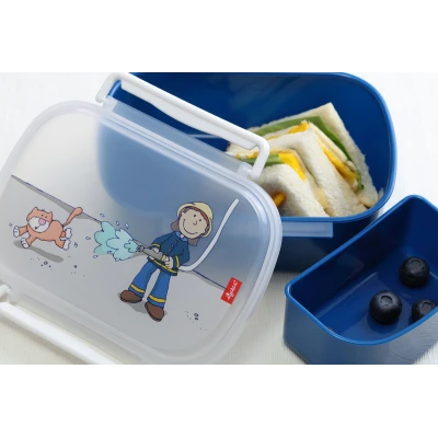 SIGIKID Pudełko na jedzenie lunchbox Strażak BPA free 17x11x7 cm | Pan Piksel