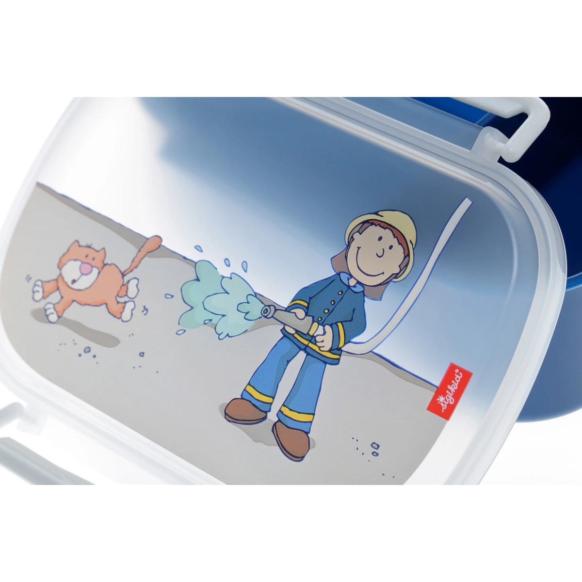 SIGIKID Pudełko na jedzenie lunchbox Strażak BPA free 17x11x7 cm | Pan Piksel