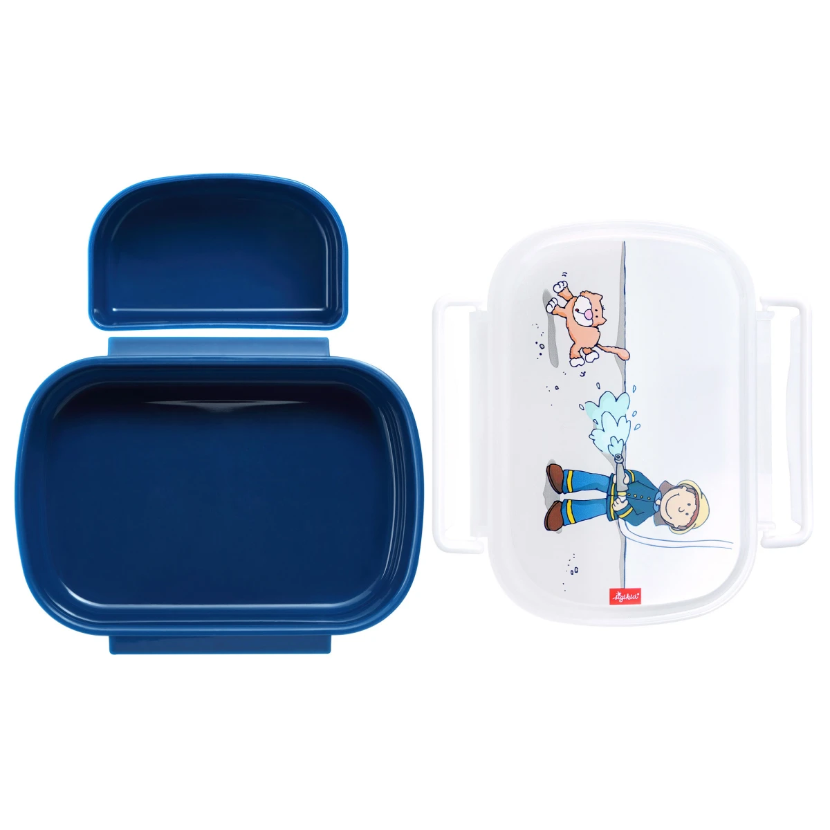 SIGIKID Pudełko na jedzenie lunchbox Strażak BPA free 17x11x7 cm | Pan Piksel