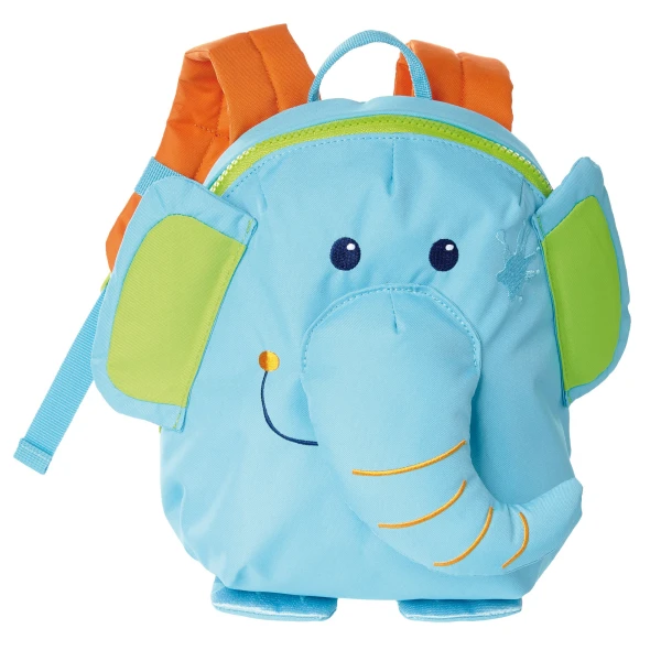 SIGIKID Plecak dziecięcy Słoń turkusowy lekki plecak do przedszkola 24 cm | Pan Piksel