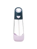 B.BOX Butelka na wodę tritanowa ze słomką 600ml Indigo Rose | Pan Piksel