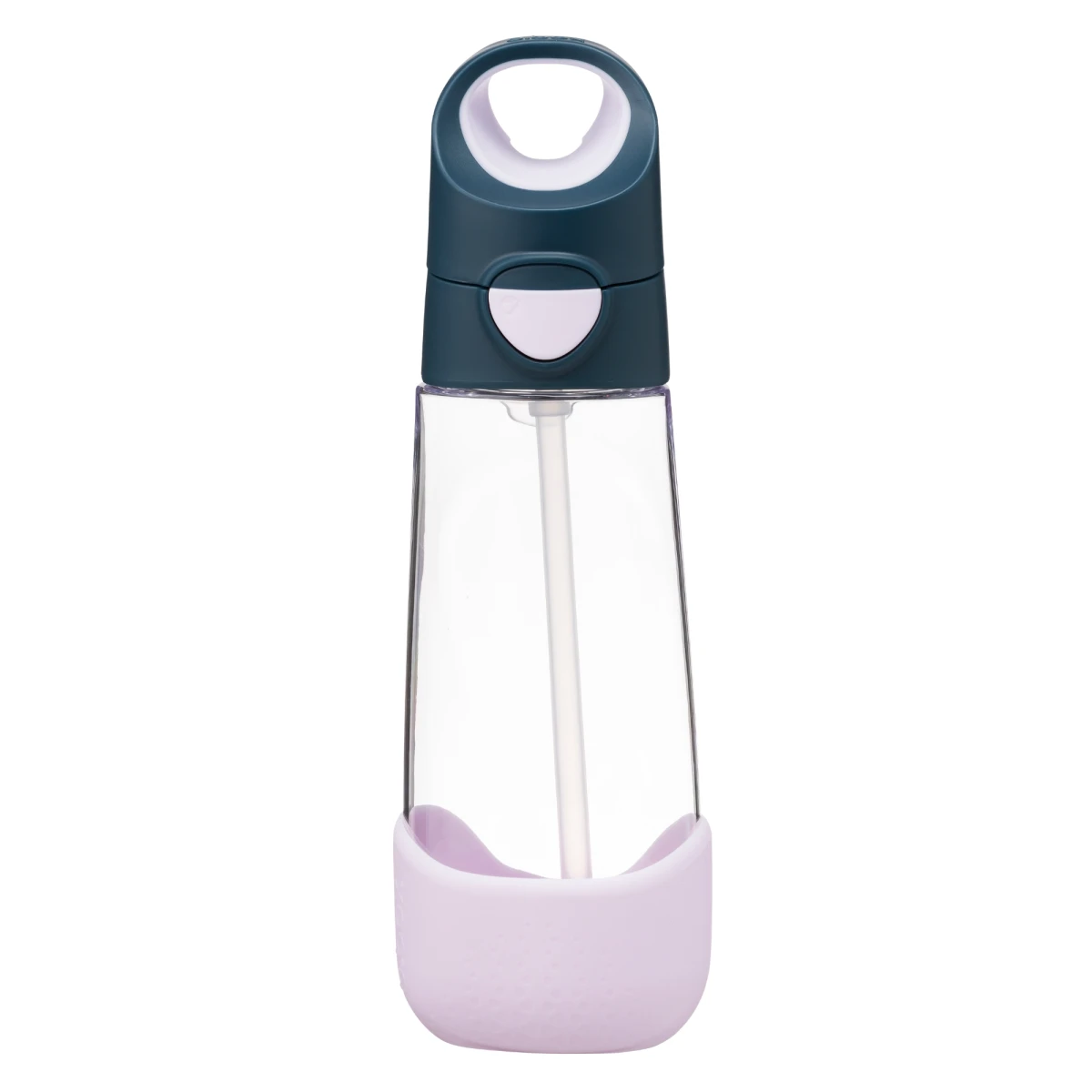 B.BOX Butelka na wodę tritanowa ze słomką 600ml Indigo Rose | Pan Piksel