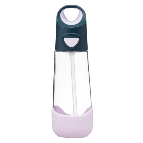 B.BOX Butelka na wodę tritanowa ze słomką 600ml Indigo Rose | Pan Piksel
