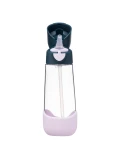 B.BOX Butelka na wodę tritanowa ze słomką 600ml Indigo Rose | Pan Piksel